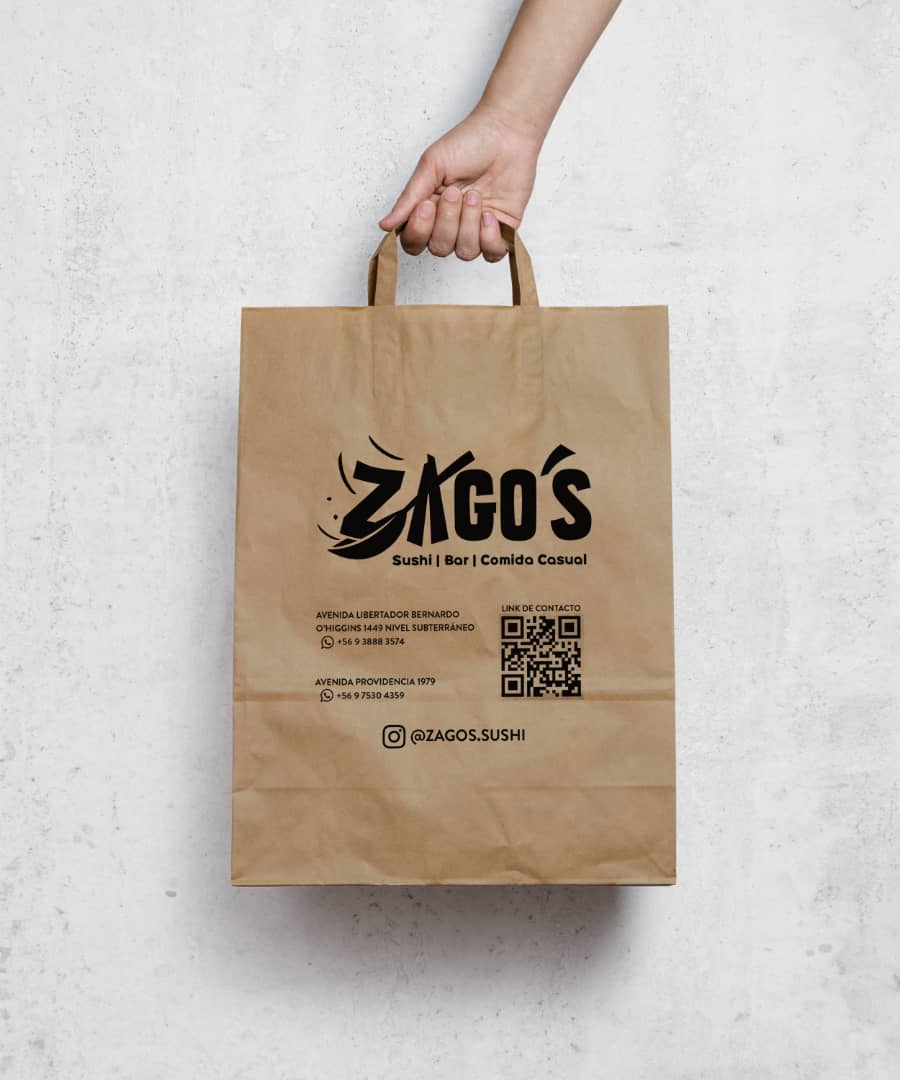 Bolsas Papel Kraft Personalizada - 1000 Bolsas (Impresión 1 Cara 1 Color)