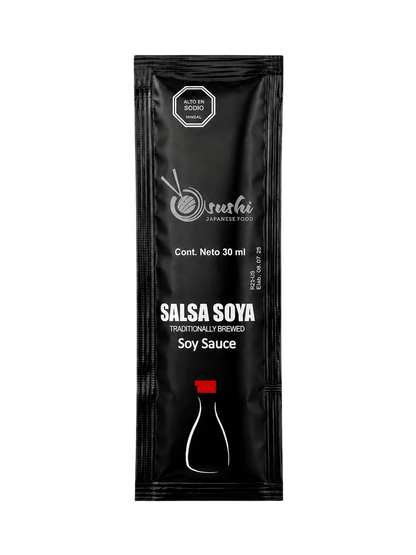Caja de Sachets Semi Personalizados de Soya - (300 Sachets/Caja)