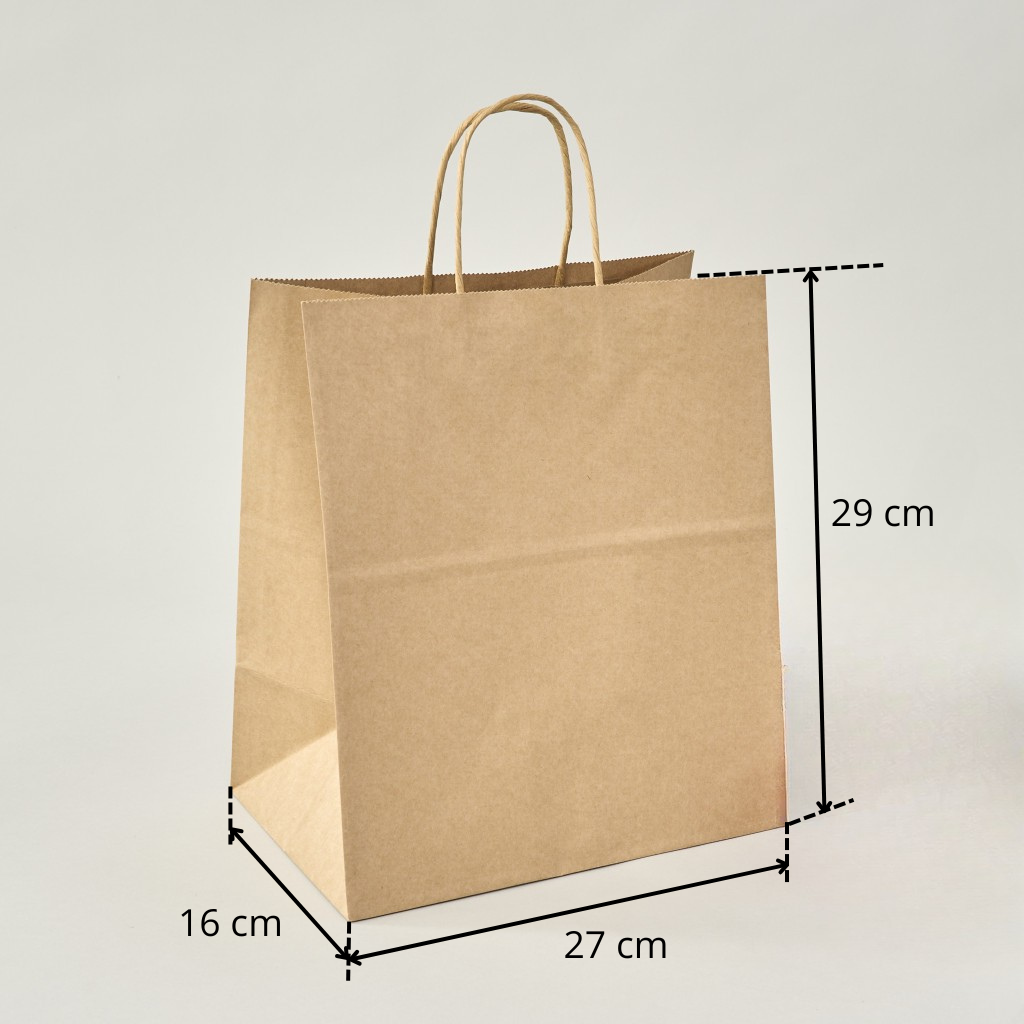 Bolsas Papel Kraft Genérica - (200 Bolsas/Caja)