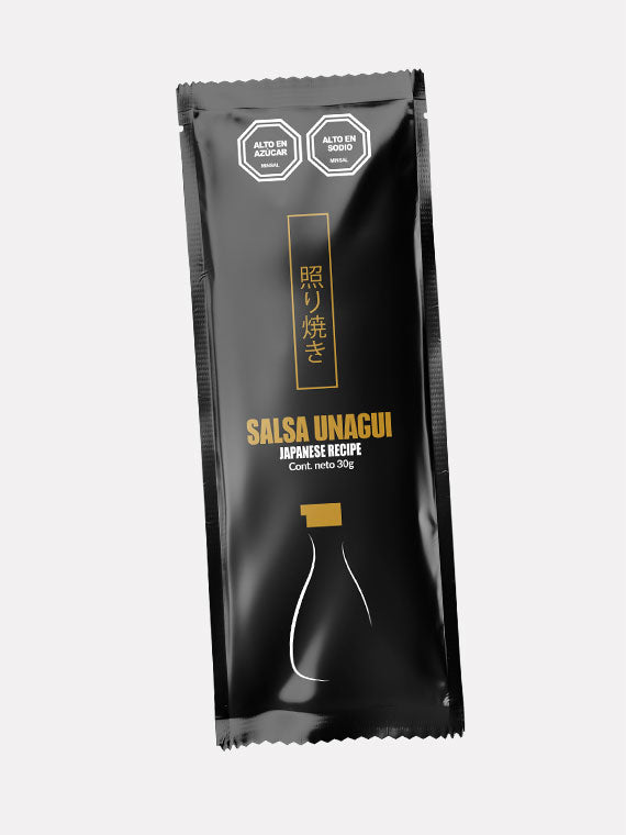 Caja de Sachets Genéricos Combinada Soya y Teriyaki - (150 Soya y 150 Teriyaki/Caja)